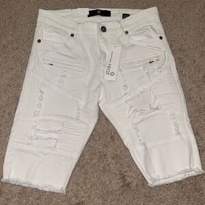 Moto Denim Shorts By Focus